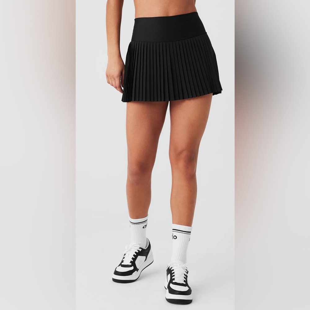 🆕ALO🎱Grand Slam Tennis Skirt Core: Black Sz Small - Picture 2 of 9